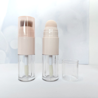 Bouteille de fond de teint liquide de bâton de correcteur vide rose personnalisé de vente chaude avec brosse pour emballage cosmétique