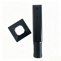Support de fixation en acier inoxydable pour poteau de clôture de piscine, balustrade en verre, support de verre pour panneaux de 10 mm