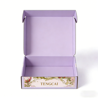 Boîtes auto-érectables personnalisées OEM en carton ondulé, écologiques, recyclables, avec revêtement UV, pelliculage mat et gaufrage, pour emballage cadeau photo