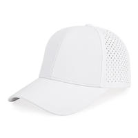Casquette de golf unisexe Hydro à visière incurvée, 6 panneaux, perforée au laser, imperméable, style snapback, pour fans de clubs de baseball et de golf