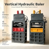 Presse à compression hydraulique verticale pour bouteilles PET, machine à balles pour déchets plastiques durs et coques en plastique