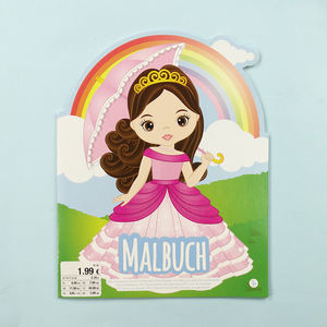 Promosyon prenses çocuklar etkinlik kitabı gökkuşağı boyama kitap baskı ciltli - Product Image 2