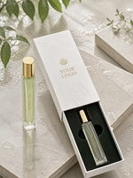 Parfum en spray miniature 10 ml avec logo personnalisé, écologique, longue durée, parfum frais floral, agrumes, fruits, boisé, pour usage quotidien