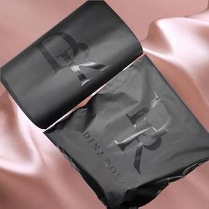 Matte Black Custom 100% Biodegradable Compostable Uv Poly <b>Clothing</b> <b>Packaging</b> Shipping Mailing Poly <b>Bag</b> for Clothes - Product Image 3