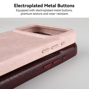 เคสโทรศัพท์หนังลายจระเข้สำหรับ iPhone 14-17 Pro Max, เคสกันกระแทกแบบด้านหรูหรา 4 สี - Product Image 2