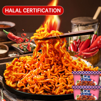 Nouilles turques instantanées halal faites à la main Love Circle, à base de farine de blé, saveur œuf centenaire Lian Yuan, cuisson en 3-5 minutes
