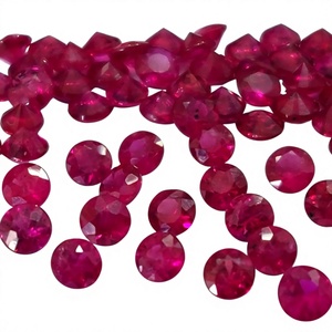 พลอยทับทิมทรงกลมเจียระไนบริลเลียนท์ขนาด 3 มม. พลอยทับทิมธรรมชาติ - Product Image 3