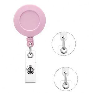 Custom Retractable Metal Keychain Pull Badge ID Name Badge Holder Scroll School Student Office <b>Nurse</b> Badge Reel - Product Image 4