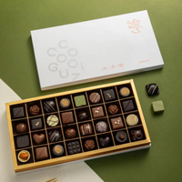 Couvercle relié personnalisé et base emballage cadeau de luxe Offre Spéciale boîte de praliné au chocolat en papier carton