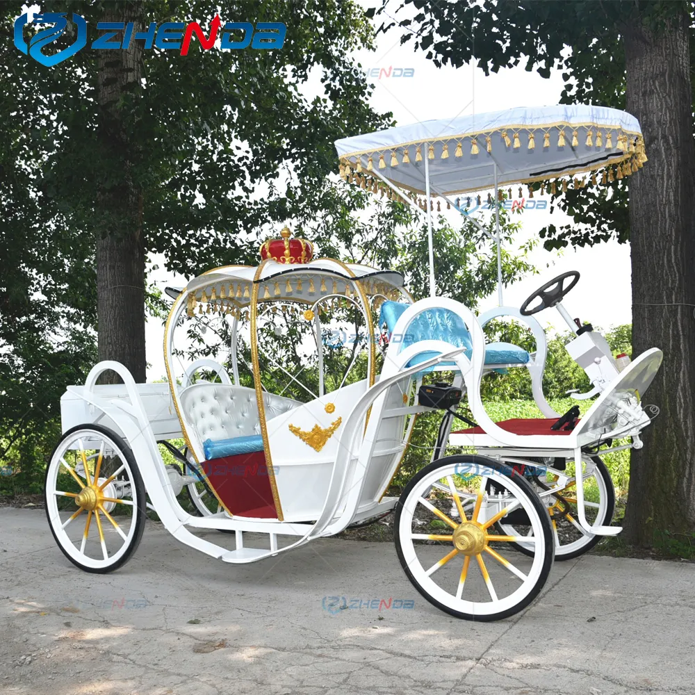 Electric Pumpkin Horse Carriage Wedding Cinderella Horse Carriage Manufacturer