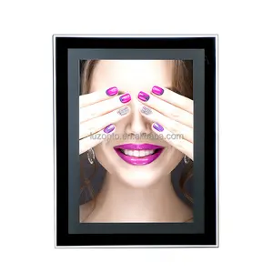 Makeup trade show display booth A3 Crystal Led Frames Illuminated Light Box wall hanging Real Estate Agent Window Display