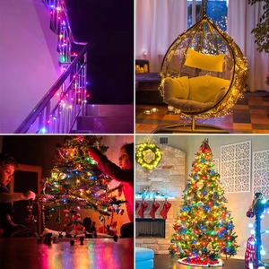 Guirlande lumineuse LED de Noël pour extérieur, 24V, lumières féériques pour arbre de Noël, guirlande étanche pour cour, décoration de fête - Product Image 6