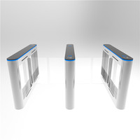 Torniquete de Barrera Abatible de Acero Inoxidable con Motor sin Escobillas, Control de Acceso Biométrico por RFID y Código QR para Parques Comunitarios, CE OEM ODM