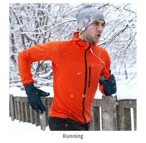 Ozero – gants d'hiver en polaire à écran tactile avec manchette élastique pour la course à pied et le cyclisme