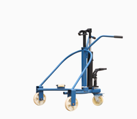 Chariot à fûts hydraulique manuel CHENGLI 350 kg, chariot à main, transpalette manuel, chariot à roulettes 55 L, antidéflagrant