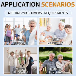 Suplemento D3 en Cápsulas Blandas, Calcio Orgánico + Suplemento D3, Cápsulas Blandas Altamente Absorbibles para la Fuerza Ósea en Adultos, Suplemento Dietético Natural - Product Image 5