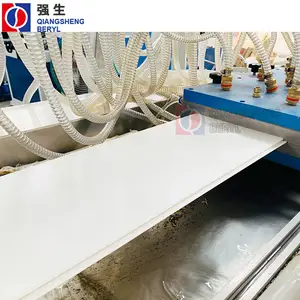 בורג כפול פלסטיק PVC/UPVC/WPC לוח פאנל תקרה קיר פרופיל מכבש מכונת קו שחול