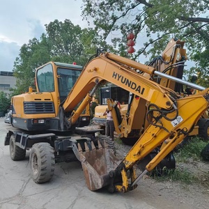 Excavatrice sur roues hydraulique Hyundai 60W-9 d'occasion avec moteur Yanmar, petite cylindrée, à vendre à prix réduit - Product Image 4