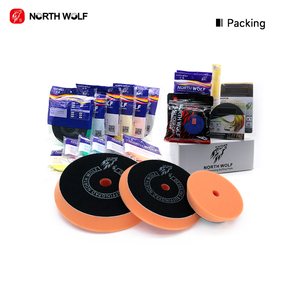 North Wolf Car Sponge Polishing <strong>Pads</strong> 5inch Orange Foam Auto Detailing Supplies Buffing Foam <strong>Pad</strong> - Product Image 6