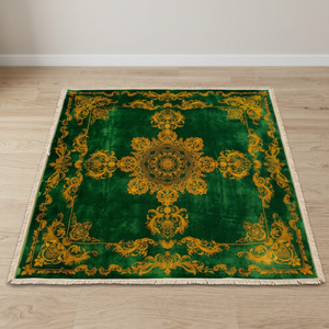 Tapis oriental de luxe PRIME ROYAL ENTERPRISE, fait main en pure soie persane, moderne, lavable, antidérapant, épaisseur 2-3 mm - Product Image 5