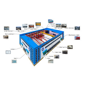 Kích thước tùy chỉnh giá rẻ prefab nhà để xe prefab kho thép cấu trúc Kim Loại Nhà Để Xe Hội thảo - Product Image 6