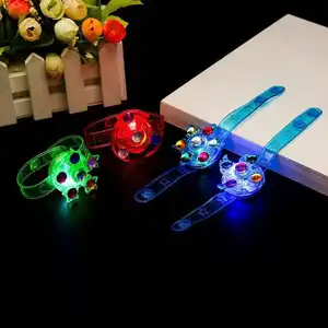 Bracelet lumineux à LED Bracelet clignotant Montre Fotating Jouet de fête pour enfants