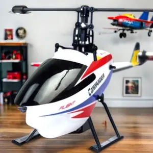 新型Wltoys V911-2遥控玩具直升机2.4G 4CH遥控飞机无人机，带陀螺仪，用于户外飞行单叶直升机