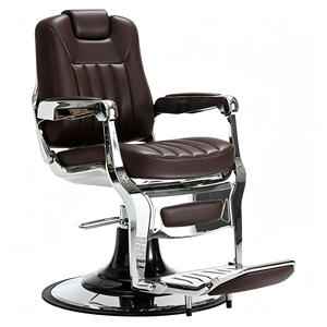 Vintage Hydraulic Barber <b>Chair</b> Heavy Duty <b>Reclining</b> Barber Salon <b>Chair</b> Black PU <b>Leather</b> Hair Cutting Styling <b>Chair</b> - Product Image 5