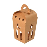 Boîte à cadeaux en papier kraft recyclable simple de couleur unie, portable, pour bougie aromatique, cadre photo, 10 pièces, boîte carrée estampée pour portefeuille
