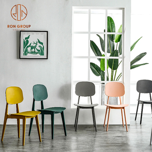 Silla minimalista de plástico de polipropileno <span class=keywords><strong>para</strong></span> restaurante, muebles de cafetería, Bar, comedor moderno, al aire libre, barata - Product Image 4