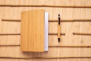 Promotional Custom Logo Eco Friendly <b>A5</b> Bamboo Hardcover Digital Printing Business Notebook <b>Notepad</b> Journal Office Use Meeting - Product Image 5