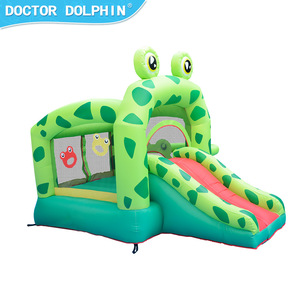 Château <span class=keywords><strong>gonflable</strong></span> en forme de <span class=keywords><strong>grenouille</strong></span>, petit toboggan intérieur pour enfants, château de saut - Product Image 6