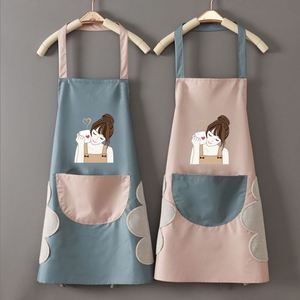 Tablier de cuisine imprimé mignon pour femme, imperméable, résistant à l'huile et essuyable, pour la maison et la restauration - Product Image 2