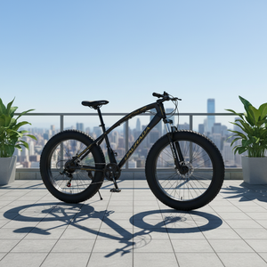 Bicicletta da Spiaggia 26 Pollici, Mountain Bike Leopardata, Telaio in Acciaio ad Alto Tenore di Carbonio con Ammortizzatori, per Uomini e Donne, Doppi Freni a Disco - Product Image 2