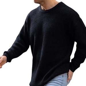 Pull à col rond pour homme, vente chaude, pour l'automne et l'hiver, imprimé, respirant, tricot ample, décontracté, avec logo sur le devant, polyester/coton - Product Image 2