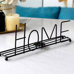 Vente en gros directe usine : Articles de décoration d'intérieur élégants en fil métallique, objets artisanaux de table, édition noir et blanc - Product Image 3