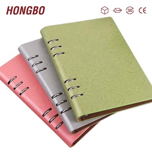<span class=keywords><strong>Agenda</strong></span> en cuir A5 vert, gris, rose, personnalisable en gros - Product Image 1