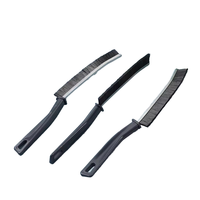 Brosse de nettoyage à long manche en nylon pour sols de cuisine, carrelages en plastique PP, et joint de carrelage – Raclette de nettoyage en profondeur pour joints de carrelage