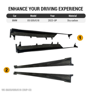 Faldón Lateral de Fibra de Carbono Seca para Automóviles, Pieza de Carrocería Aero, G05 Lci para <span class=keywords><strong>BMW</strong></span> Serie X5 <span class=keywords><strong>2023</strong></span> en Adelante - Product Image 2