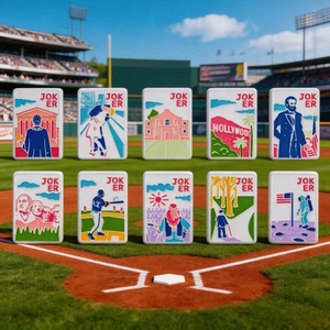 Collection de voyage Bespoke Musical Melody Cactus Bloom City Route, Ensemble de Mahjong américain de 166 tuiles, Art Landmark JOKER - Product Image 2