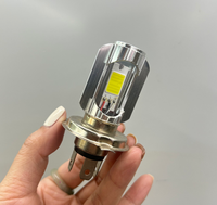 Ampoule LED pour moto LS MotorcycleMini Driving H4 BA20D 12V-80V, faisceau haut et bas, phare pour mini-moto 10W