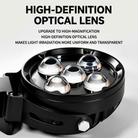 Phare de conduite LED rond à 5 lentilles, faisceau spot, lampe de conduite auxiliaire haute puissance pour SUV, 4x4, tout-terrain, pick-up