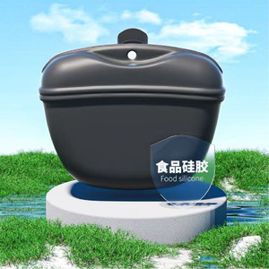 Sac de taille portable en silicone pour dressage de chien, 900 ml, multifonctionnel, pour l'alimentation en extérieur, sac à dos pour promenades avec animaux de compagnie - Product Image 2