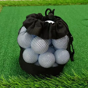 Sac de rangement pour balles de golf, organisateur de balles de golf en maille avec cordon de serrage, organisateur de balles de golf avec mousqueton pour le camping en plein air - Product Image 3