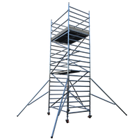 Échafaudage mobile en aluminium de haute qualité, tour roulante avec garde-corps pour la construction et la décoration, plateforme de travail