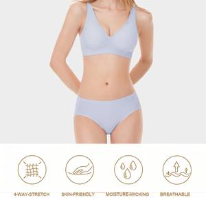 New Arrival Spandex Nylon Backless Basic Style Underwear Wire Free Luxury Women'S Lingerie Logo Printing Bra For Women Sexy - Product Image 3
