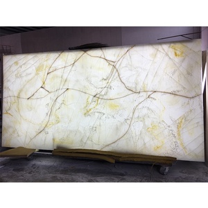 Backlit Alabaster Bảng điều khiển nhựa thiêu kết đá mờ trắng Onyx Nội Thất Tường Bảng điều khiển bóng Faux gạch 6mm dày - Product Image 1