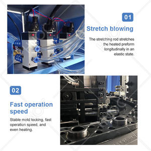 Machine à souffler manuelle HNOC pour animaux de compagnie 300ml 600ml Machine de fabrication de bouteilles en <span class=keywords><strong>plastique</strong></span> de miel pour les petites entreprises - Product Image 2