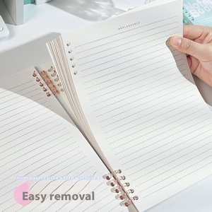 Afneembare B5 Coil <span class=keywords><strong>Notebook</strong></span> 60 Vel Spiraalgebonden Hoogwaardige Eenvoudige Student Ins Papier A3 Pu Handloze Losbladige Blocnote School - Product Image 3