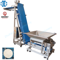 Convoyeur incliné de qualité alimentaire pour machine à pâte, diviseuse de pâte, élévateur de pâte, ligne de production de pains à hot-dogs, de petits pains et de pains.